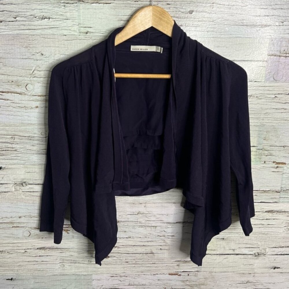 Karen Millen  Cardigan shrug size 2 purple